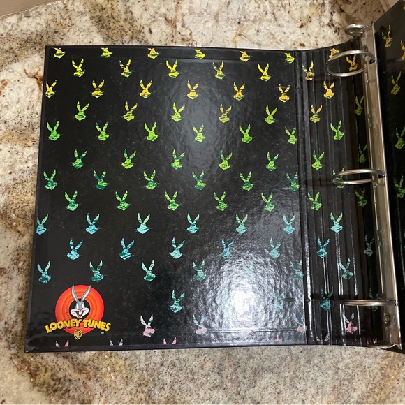 Looney Tunes TAZ the Tasmanian Devil Binder 3-Ring 90s RETRO Vintage New - Picture 4 of 8